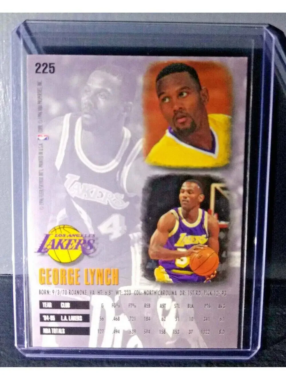 1995-96 George Lynch #225 Basketball Card